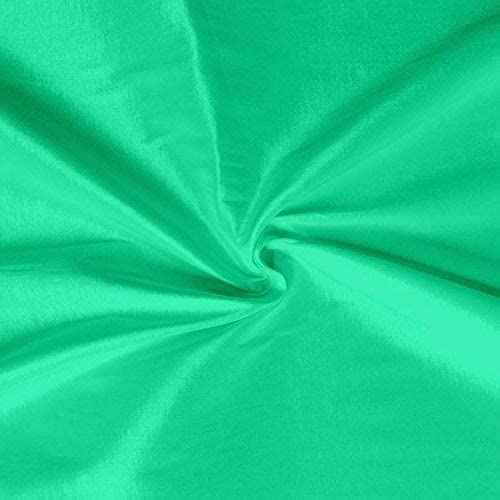 60" Wide Medium Weight Stretch Taffeta Fabric (Mint, 1 Yard )