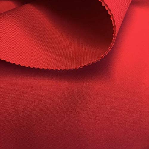 58/60" Wide 90% Polyester / 10% Spandex Neoprene Scuba Fabric (Red, by Yard