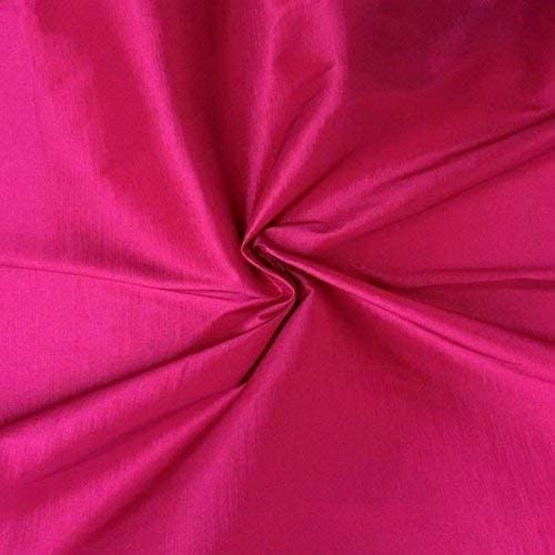 60" Wide Medium Weight Stretch Taffeta Fabric (Fuchsia, 1 Yard )
