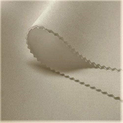 58/60" Wide 90% Polyester / 10% Spandex Neoprene Scuba Fabric (Ivory, 1 Yard)