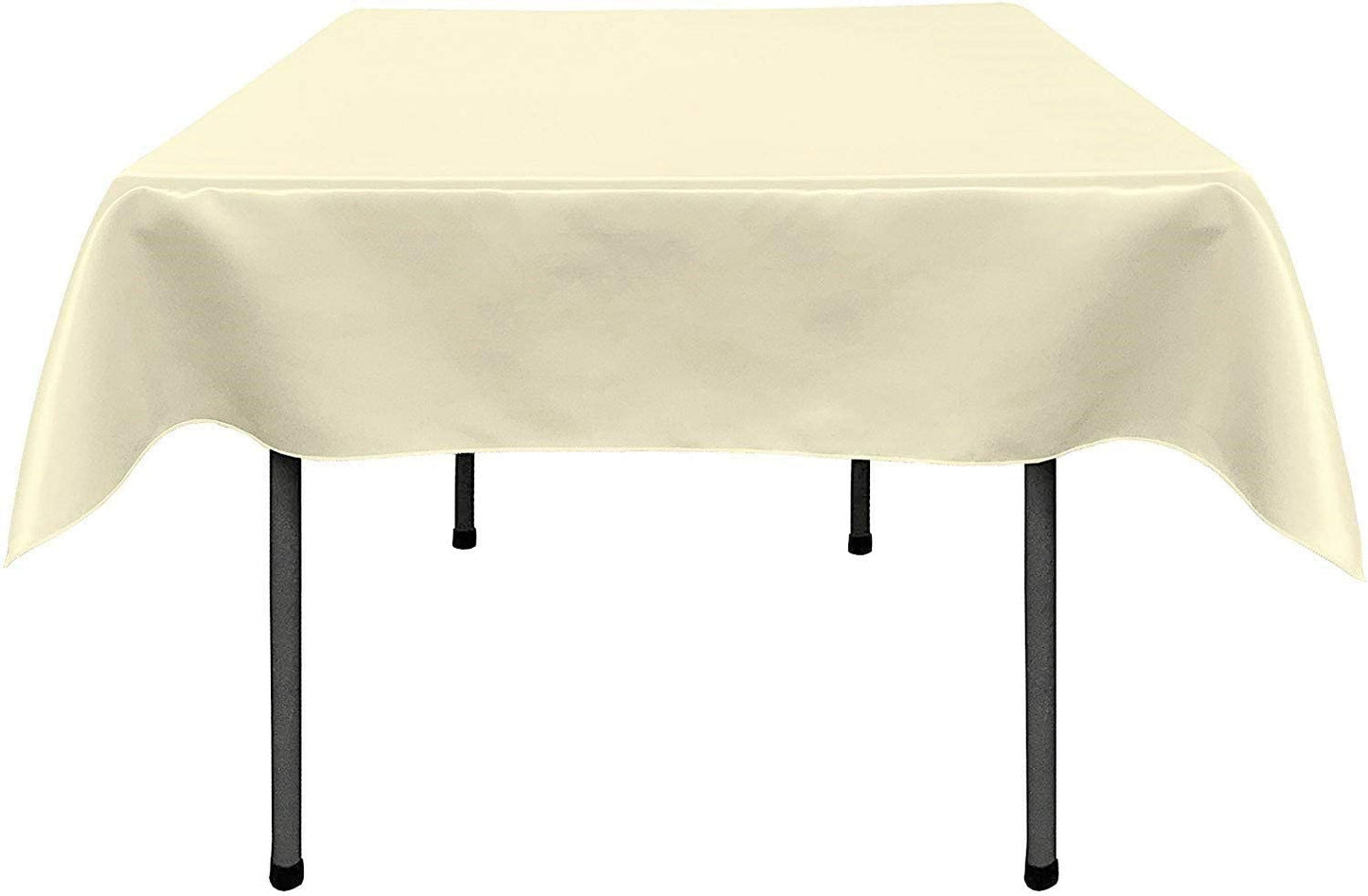 Polyester Bridal Satin Table Tablecloth (Ivory,
