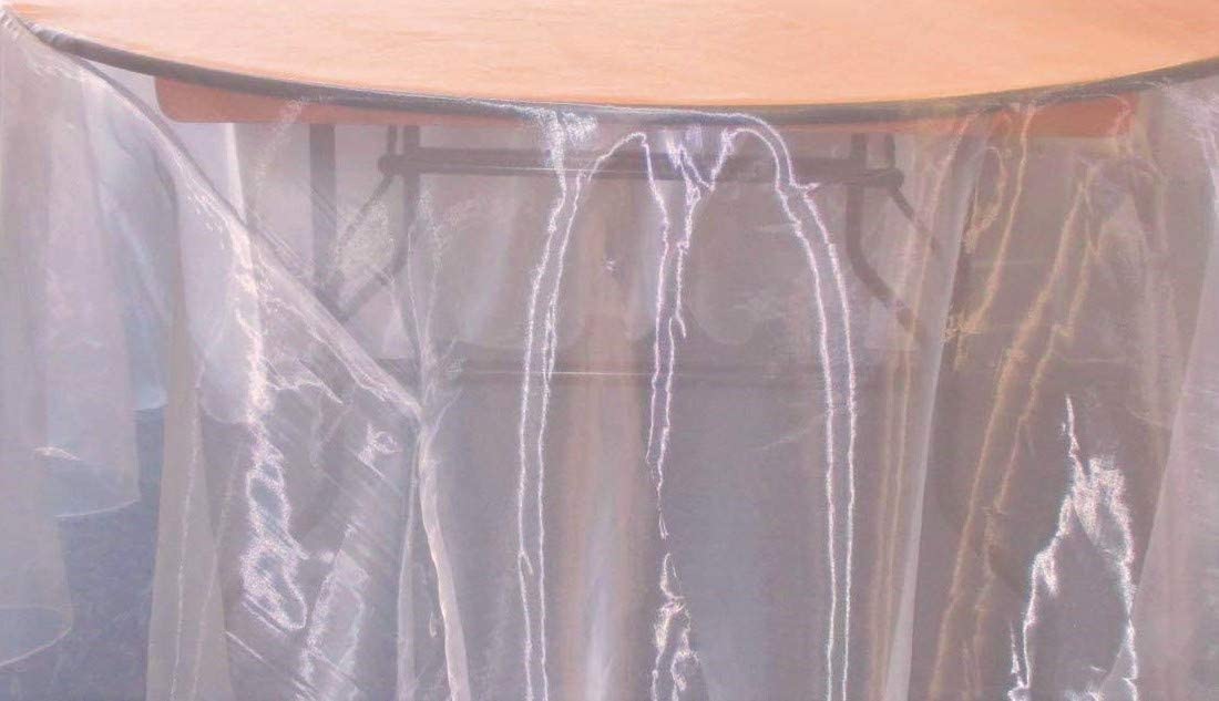 58/60" Wide Polyester Light Weight Sheer Mirror Organza Fabric (Light Pink 527, 1 Yard)