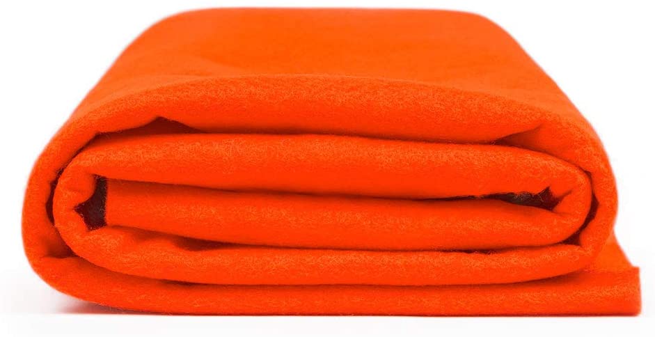 Craft Felt by The Yard 72" Wide X 1 YD Long - Neon Orange
