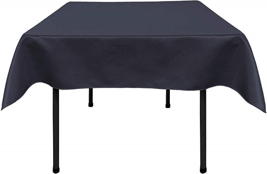 Polyester Bridal Satin Table Tablecloth (Navy Blue,