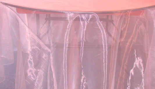 58/60" Wide Polyester Light Weight Sheer Mirror Organza Fabric (Candy Pink 539, 1 Yard)