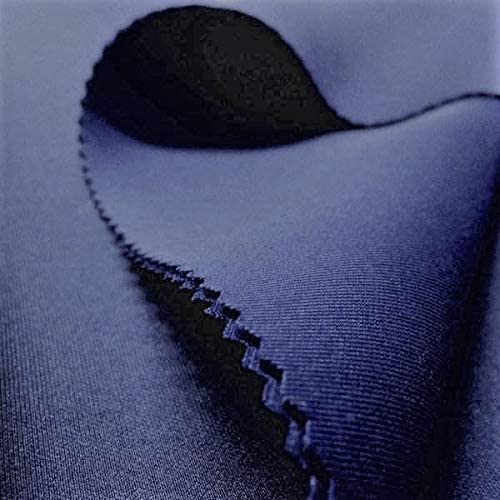 58/60" Wide 90% Polyester / 10% Spandex Neoprene Scuba Fabric (Navy Blue, 1 Yard)