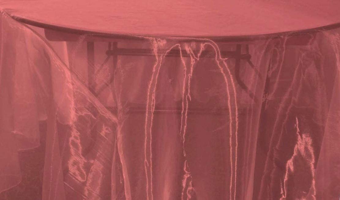 58/60" Wide Polyester Light Weight Sheer Mirror Organza Fabric (Cranberry 627, 1 Yard)