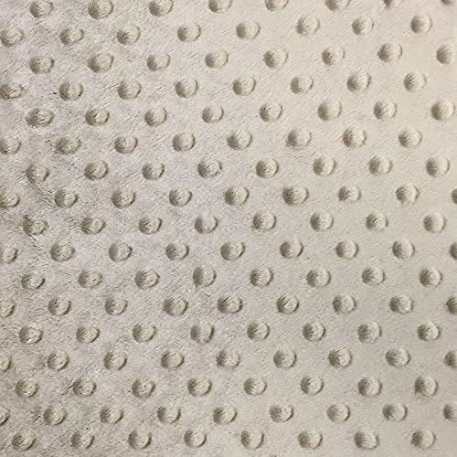 Minky Dimple Dot Soft Cuddle Fabric (Sand, 1 Yard)