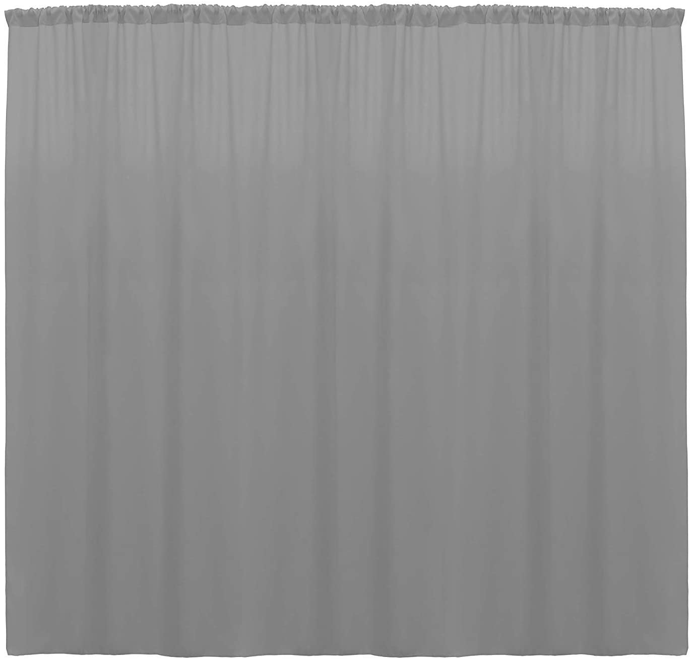 Polyester Backdrop Drape Curtain Panel - (Dark Grey,