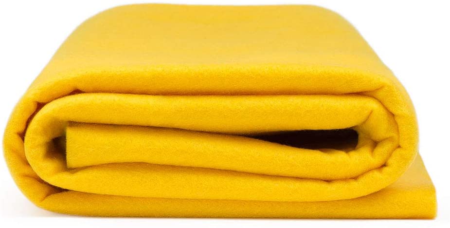 Acrylic Felt Fabric Yellow 5 Yards- 72 Wide by 180 Long Craft Felt