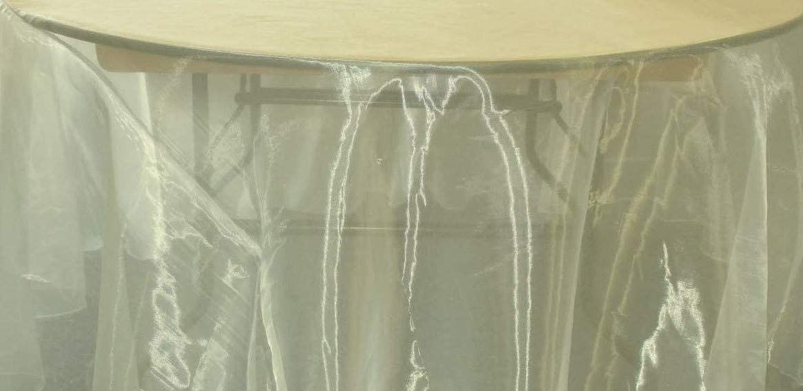 58/60" Wide Polyester Light Weight Sheer Mirror Organza Fabric (Sage 826, 1 Yard)