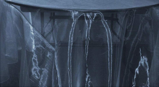 58/60" Wide Polyester Light Weight Sheer Mirror Organza Fabric (Navy Blue 934, 1 Yard)