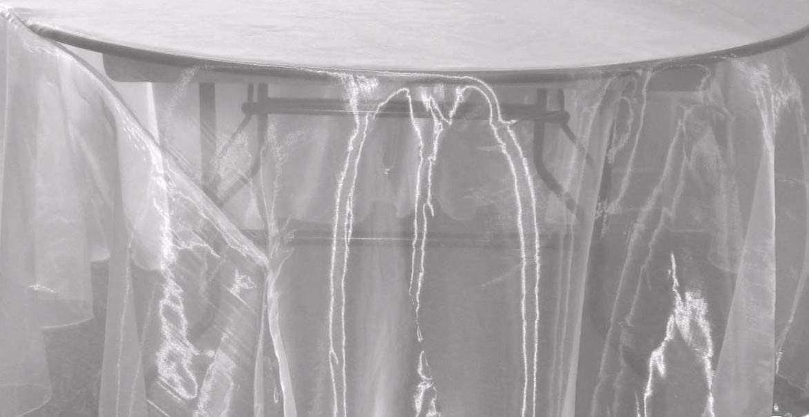 58/60" Wide Polyester Light Weight Sheer Mirror Organza Fabric (Silver 1126, 1 Yard)