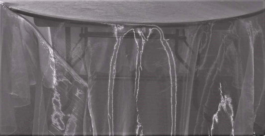 58/60" Wide Polyester Light Weight Sheer Mirror Organza Fabric (Grey 1143, 1 Yard)