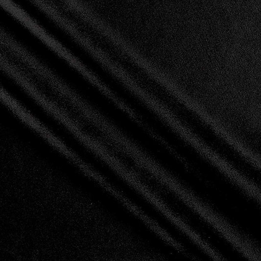 Upholstery Royal Velvet Fabric, 100% Polyester Upholstery Fabric (1 Yard, Black)