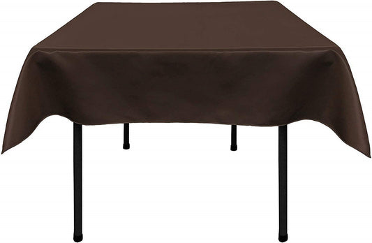 Polyester Bridal Satin Table Tablecloth (Brown,