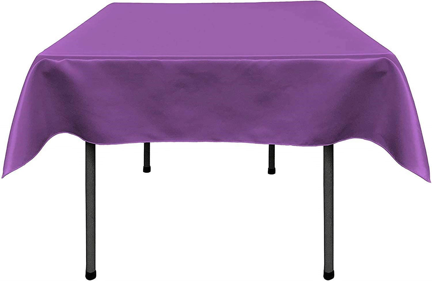 Polyester Bridal Satin Table Tablecloth (Purple,