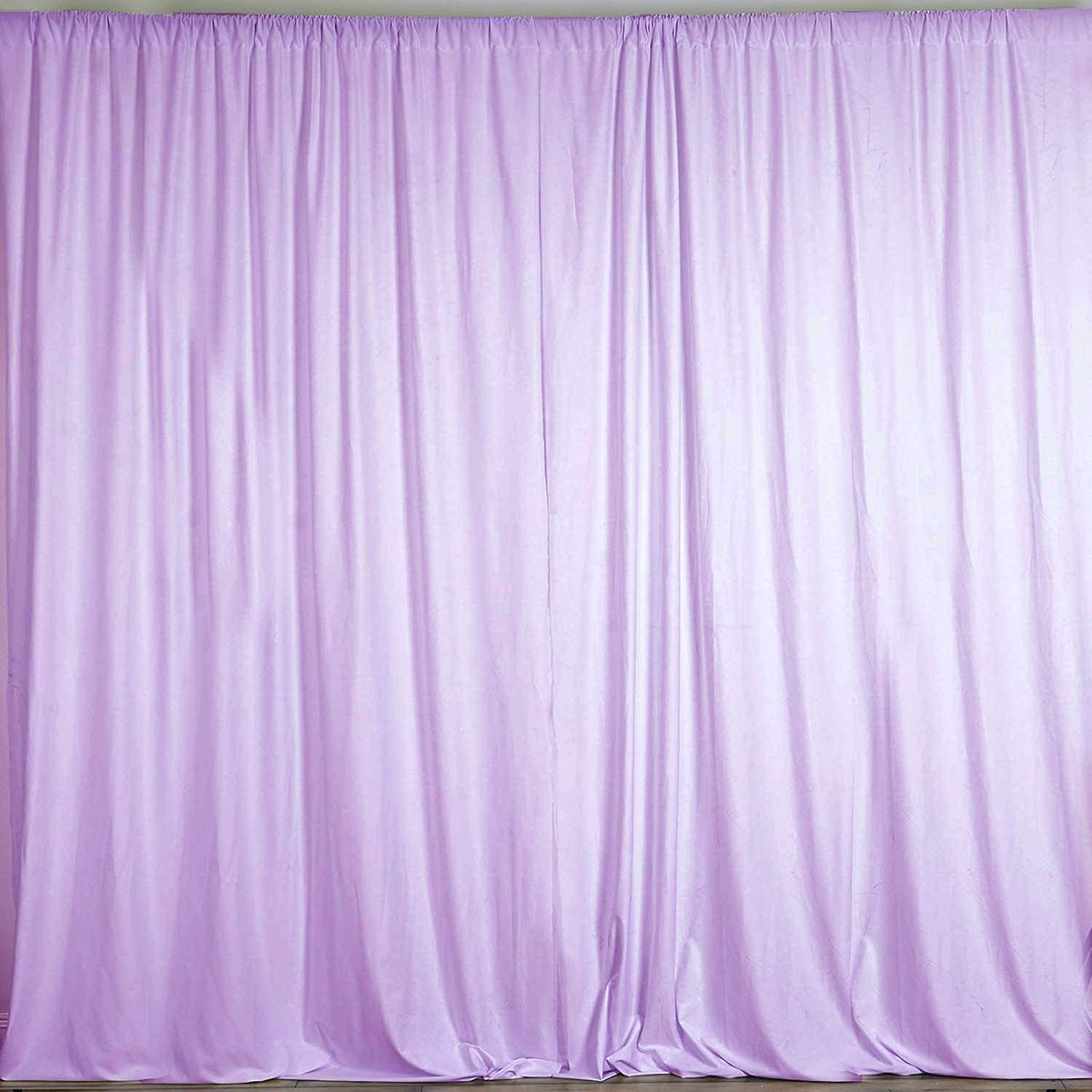 Polyester Backdrop Drape Curtain Panel - (Lilac,