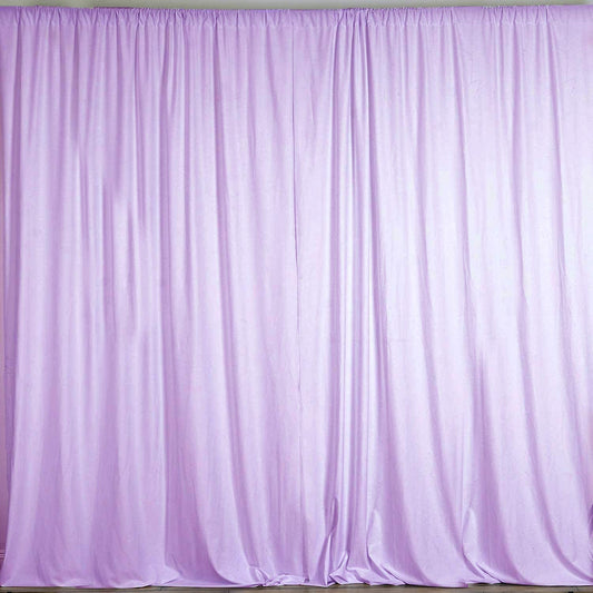Polyester Backdrop Drape Curtain Panel - (Lilac,