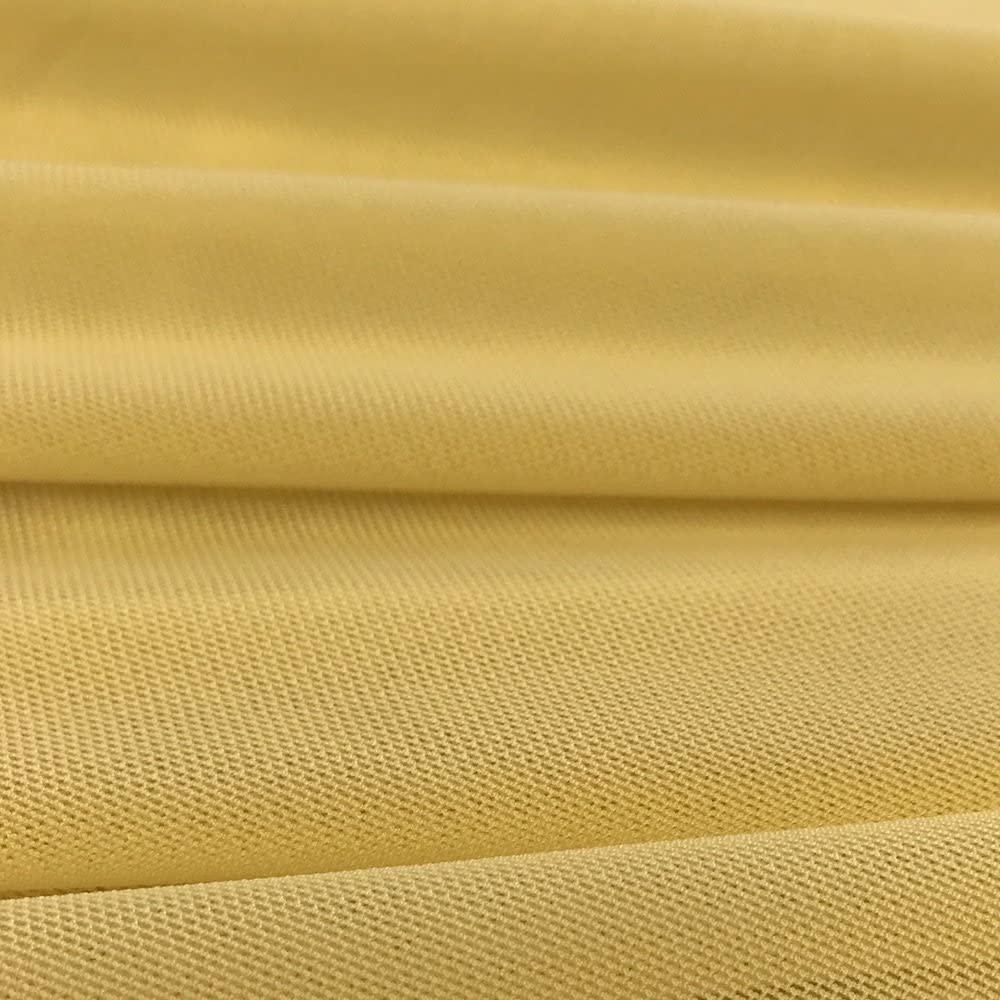 Solid Stretch Power Mesh Fabric Nylon Spandex (1 Yard, Gold)