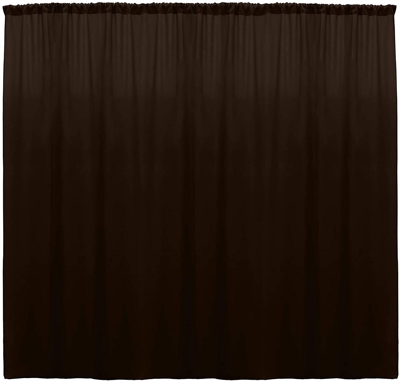 Polyester Backdrop Drape Curtain Panel - (Brown,