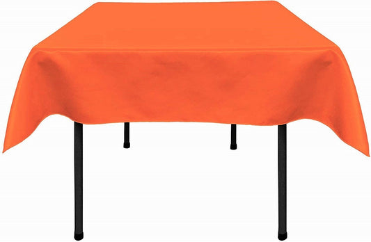 Polyester Bridal Satin Table Tablecloth (Orange,