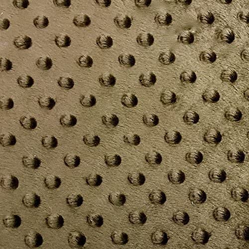 Minky Dimple Dot Soft Cuddle Fabric (Light Blown, 1 Yard)