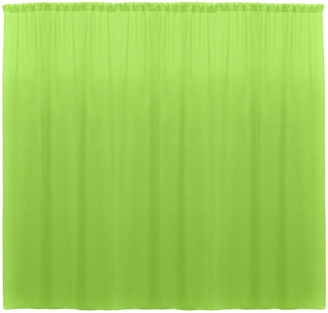 Polyester Backdrop Drape Curtain Panel - (Lime,