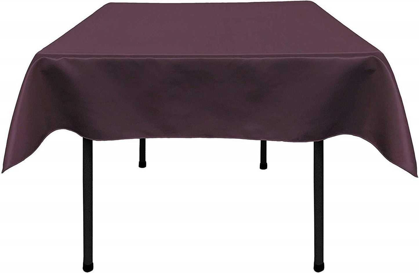 Polyester Bridal Satin Table Tablecloth (Eggplant,