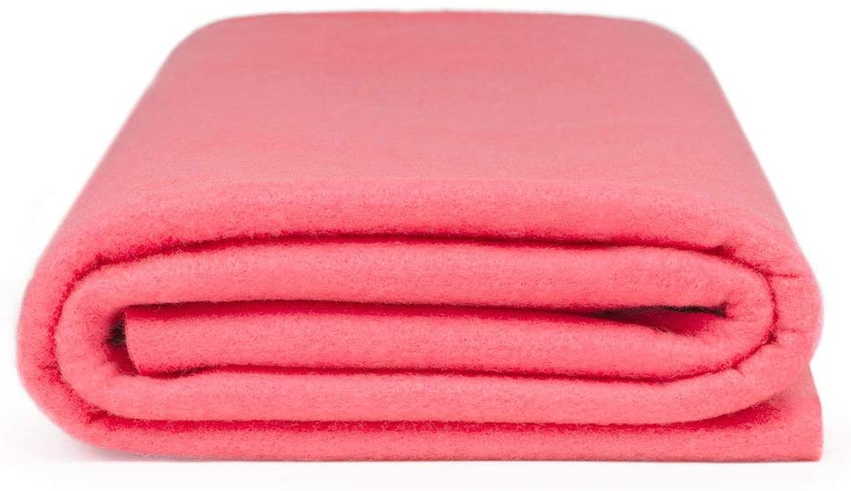 Craft Felt by The Yard 72" Wide X 1 YD Long - Shocking Pink