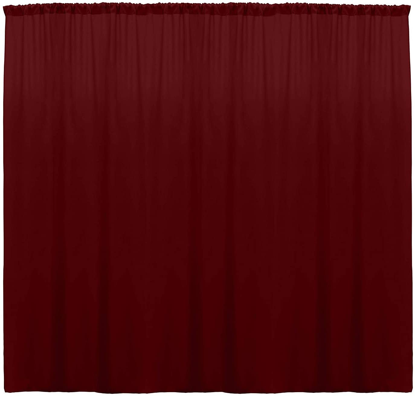 Polyester Backdrop Drape Curtain Panel - (Cranberry,