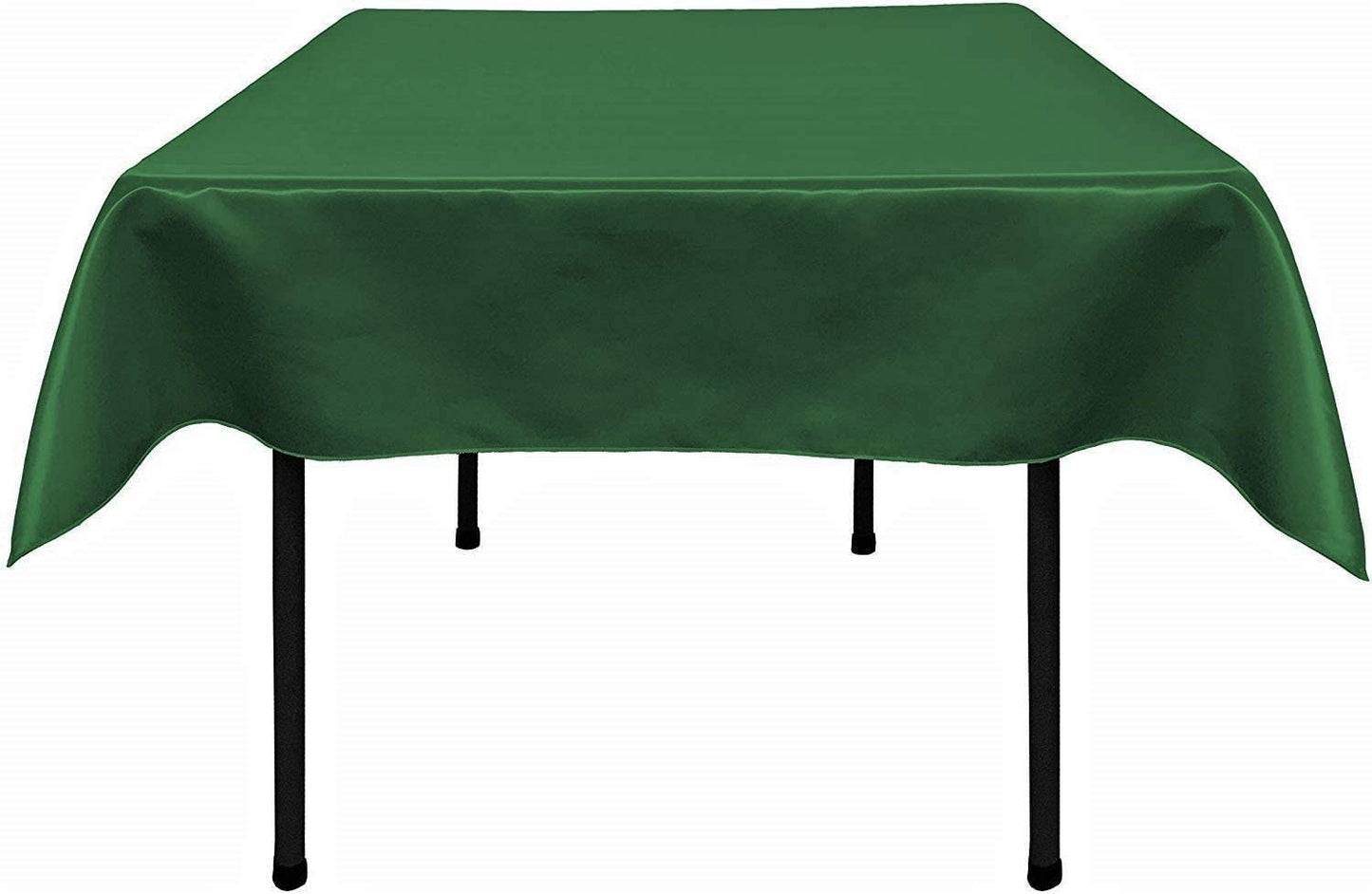 Polyester Bridal Satin Table Tablecloth (Emerald Green,