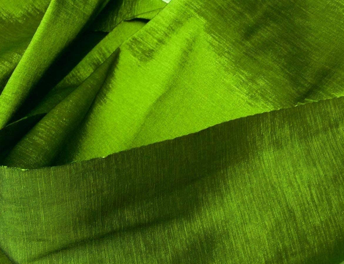 60" Wide Medium Weight Stretch Taffeta Fabric (Avocado, 1 Yard)