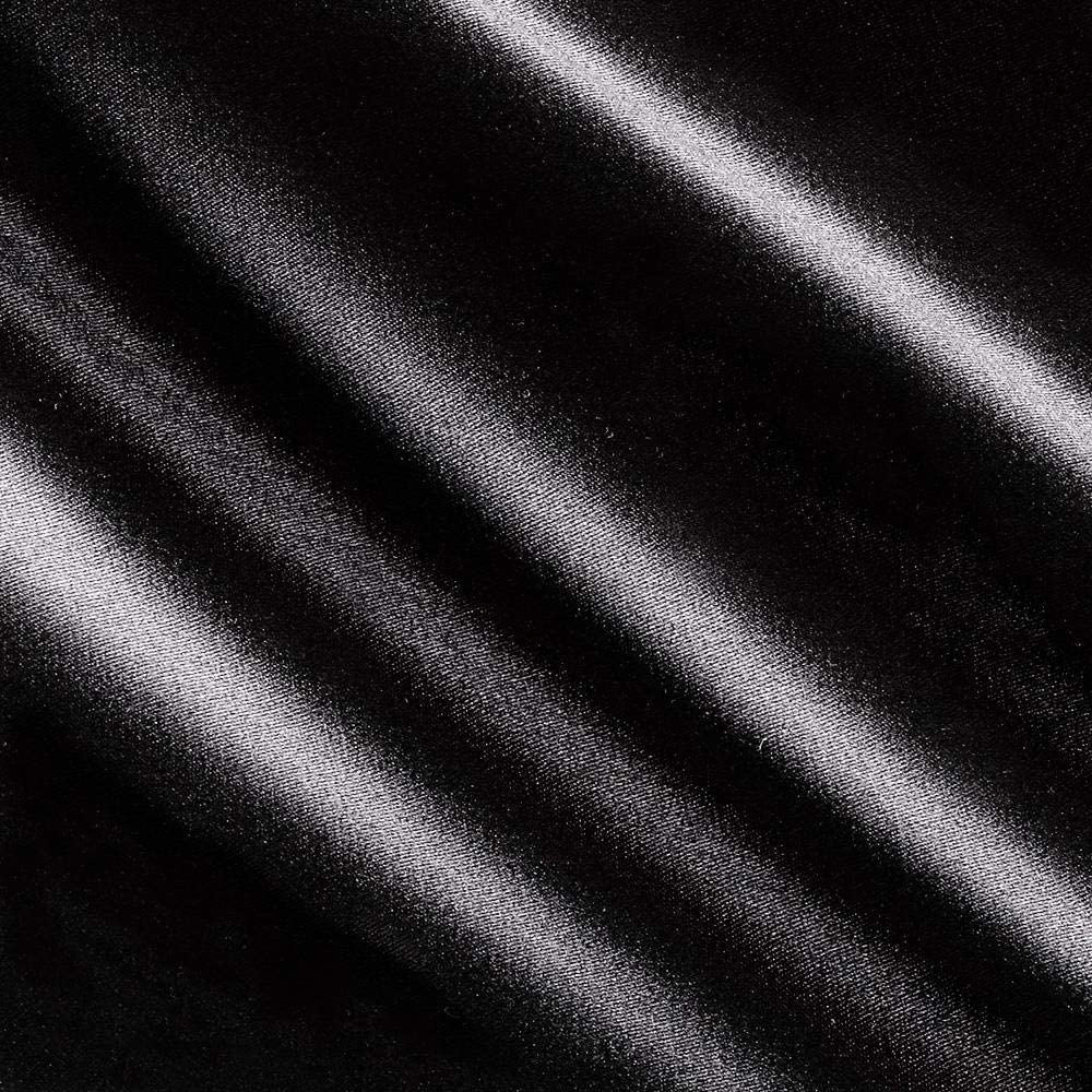 Spandex, Stretch L'Amour Satin Fabric (Black, 1 Yard)