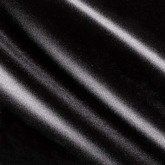 Spandex, Stretch L'Amour Satin Fabric (Black, 1 Yard)