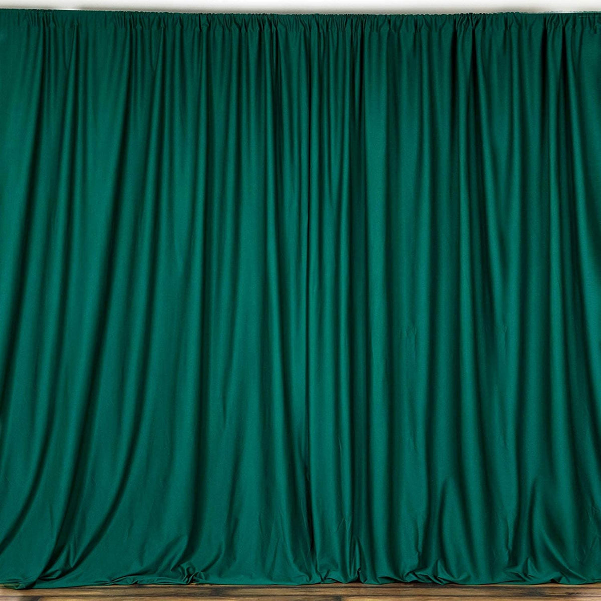 Polyester Backdrop Drape Curtain Panel - (Kelly Green,
