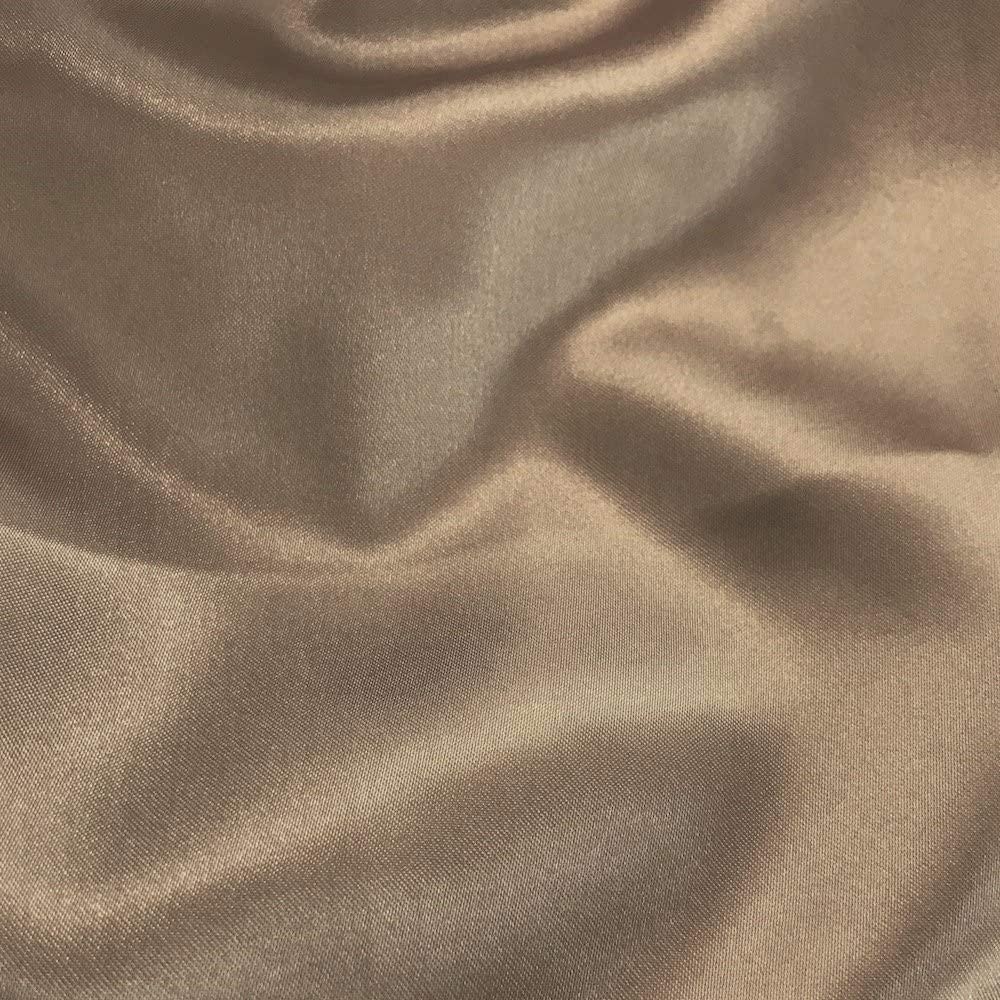 100% Polyester Soft Bridal Charmeuse Satin Fabric (Taupe # 4,