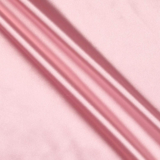 Spandex Light Weight Silky Stretch Charmeuse Satin Fabric (Pink 527,