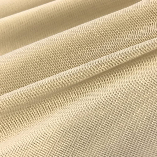 Solid Stretch Power Mesh Fabric Nylon Spandex (1 Yard, Champagne)