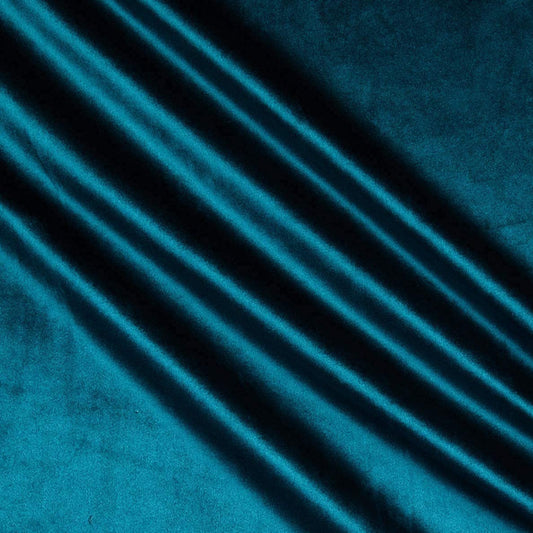 Upholstery Royal Velvet Fabric, 100% Polyester Upholstery Fabric (1 Yard, Teal)