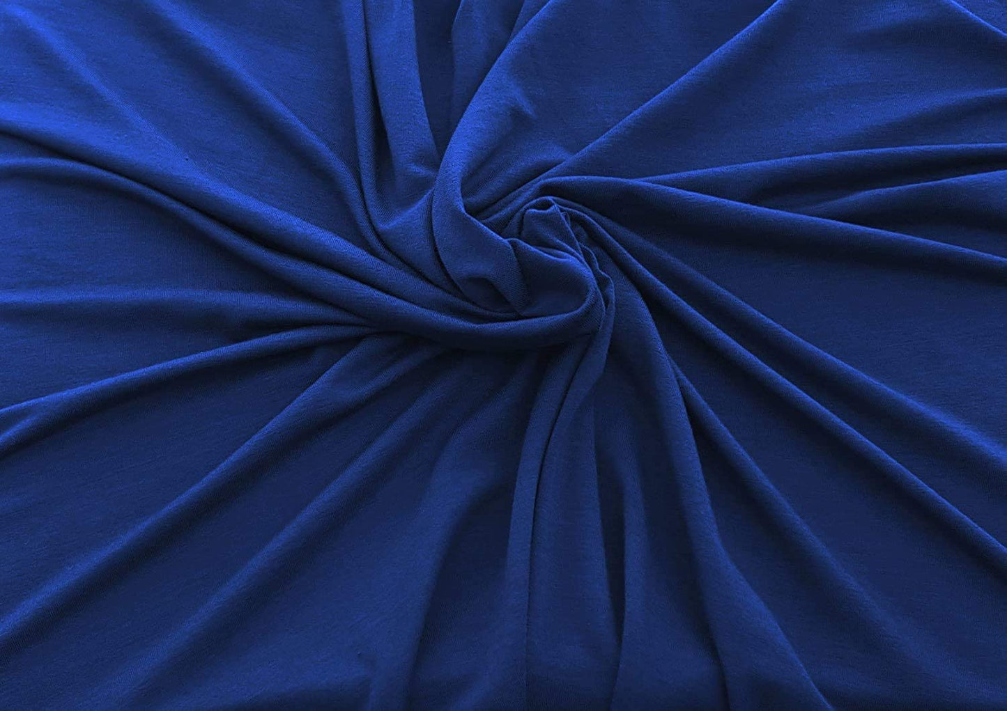 58/60" Wide, 95% Cotton 5% Spandex, Cotton Jersey Spandex Knit Blend, 4 Way Stretch Fabric (Royal Blue, 1 Yard)