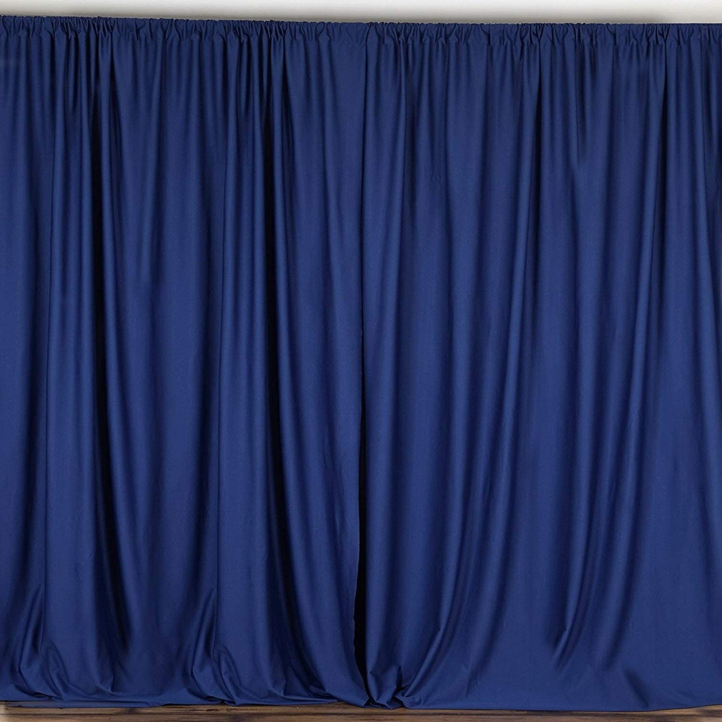 Polyester Backdrop Drape Curtain Panel - (Navy Blue