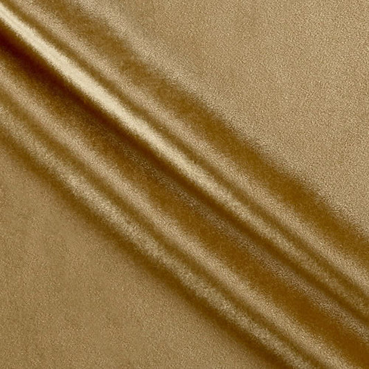 Upholstery Royal Velvet Fabric, 100% Polyester Upholstery Fabric (1 Yard, Light Gold)