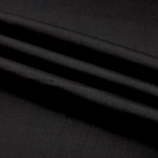 Premium Light Weight Poly Cotton Blend Broadcloth Fabric, Good to Make Face Mask Fabric (Black, 1 Yard)