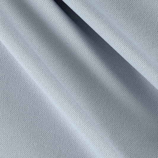 100% Polyester Wrinkle Free Stretch Double Knit Scuba Fabric (Silver, 1 Yard)