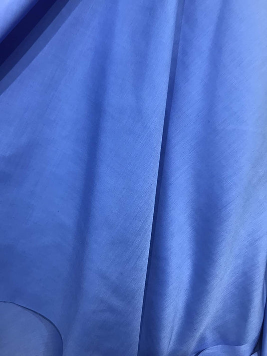 Premium Light Weight Poly Cotton Blend Broadcloth Fabric, Good to Make Face Mask Fabric (Dusty Blue, 1 Yard)