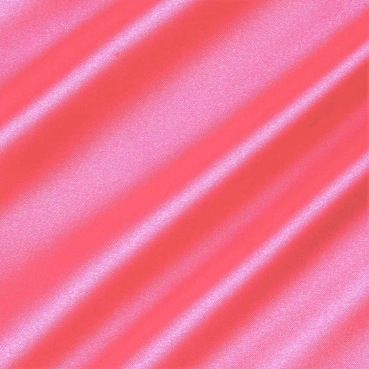 Spandex Light Weight Silky Stretch Charmeuse Satin Fabric (Candy Pink 539,
