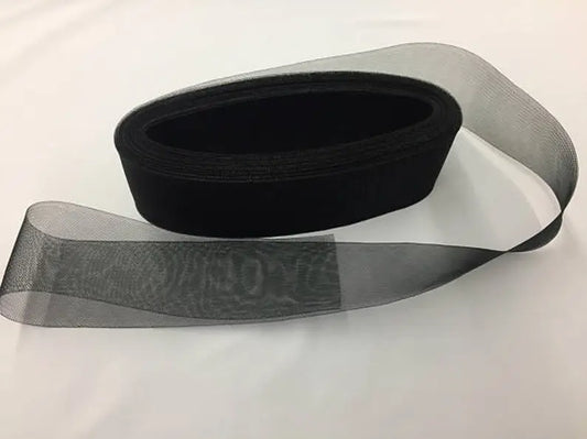 10 yards- 4 inches black crinoline horsehair braid trim-wedding-bridal-decorations.