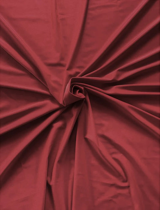 Burgundy Shiny Milliskin Nylon Spandex Fabric 4 Way Stretch 58" Wide Sold by The Yard