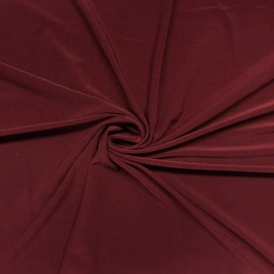 Wine 58/59" Wide ITY Fabric Polyester Knit Jersey 2 Way Stretch Spandex Sold By The Yard.